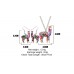 Alpaca Necklace & Earings - Floral Design - Model - BROWN